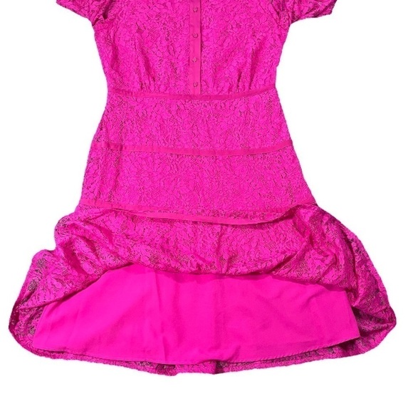 NWT Nanette Lepore Lace Collared Button Down Dress sz 8 - Picture 7 of 15